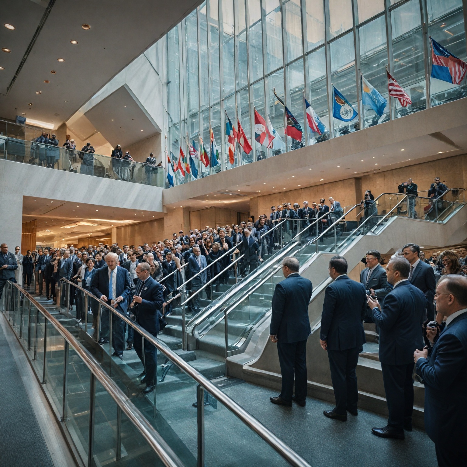 Trump UN escalator snafu: White House wants investigation of sudden stop Test1