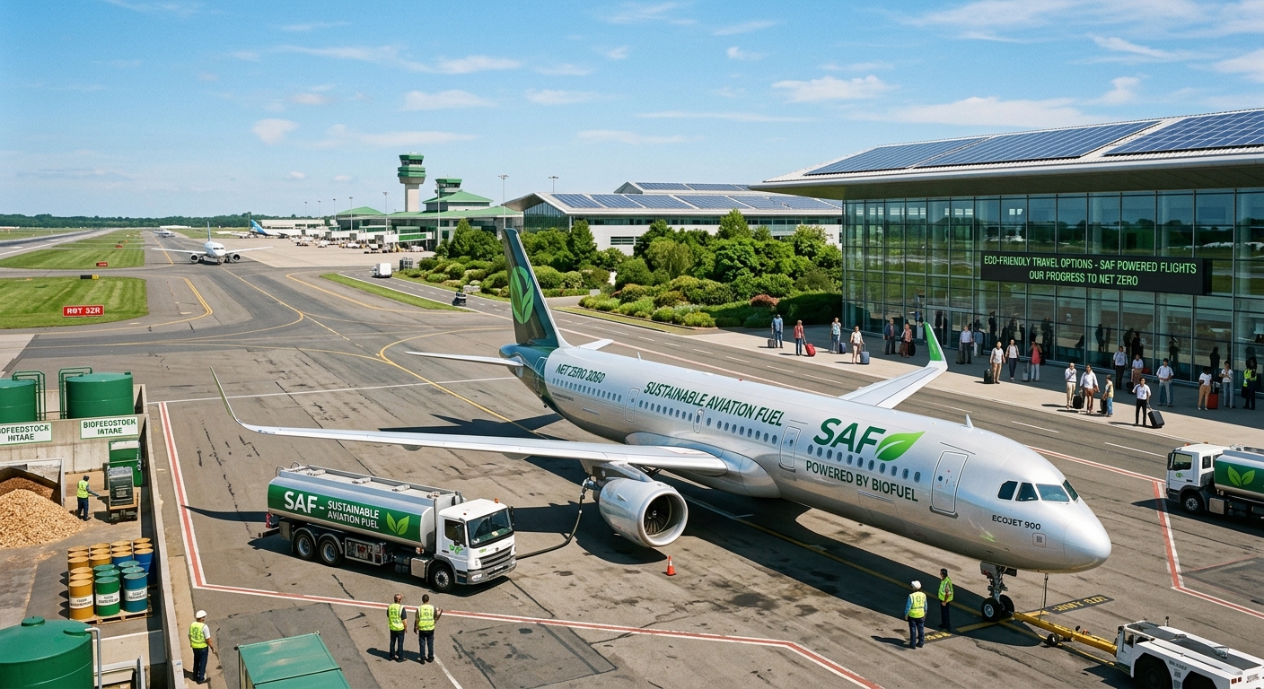 Taking Flight Towards Net-Zero: How Sustainable Aviation Fuel Makes Up Only 0.8% of Total Aviation Fuel