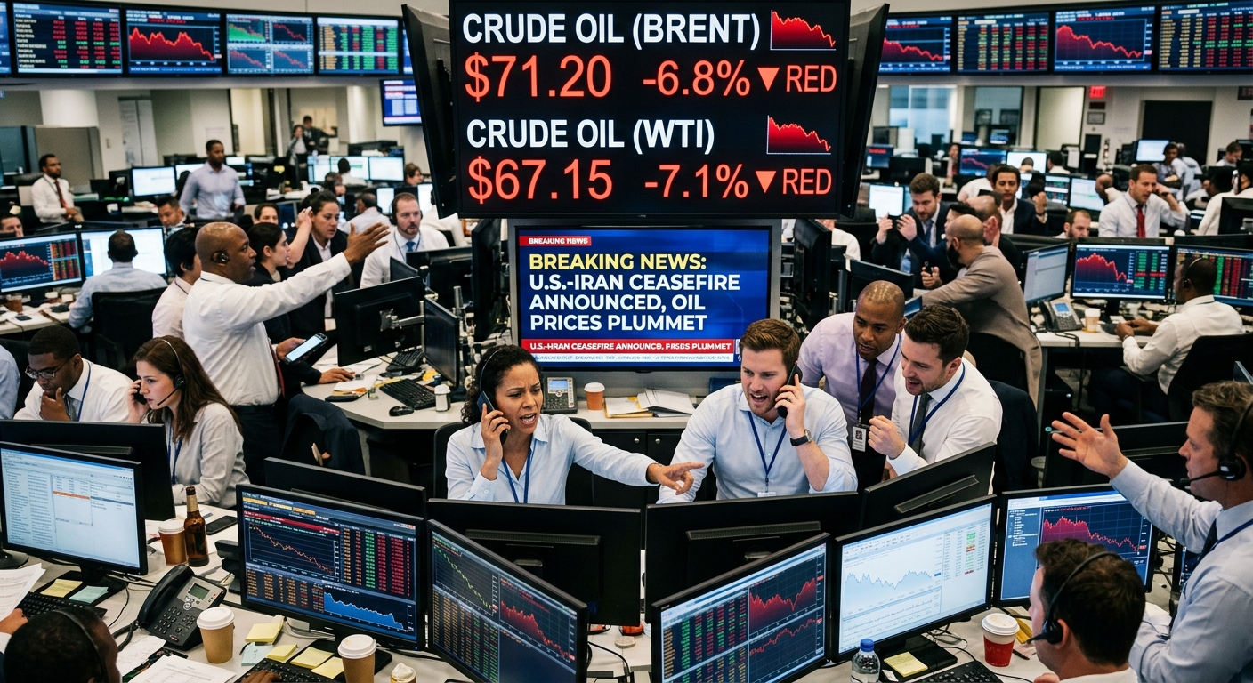 Oil Prices Fall Below $90: Brent and WTI Plummet as Trump Declares End to War with Iran