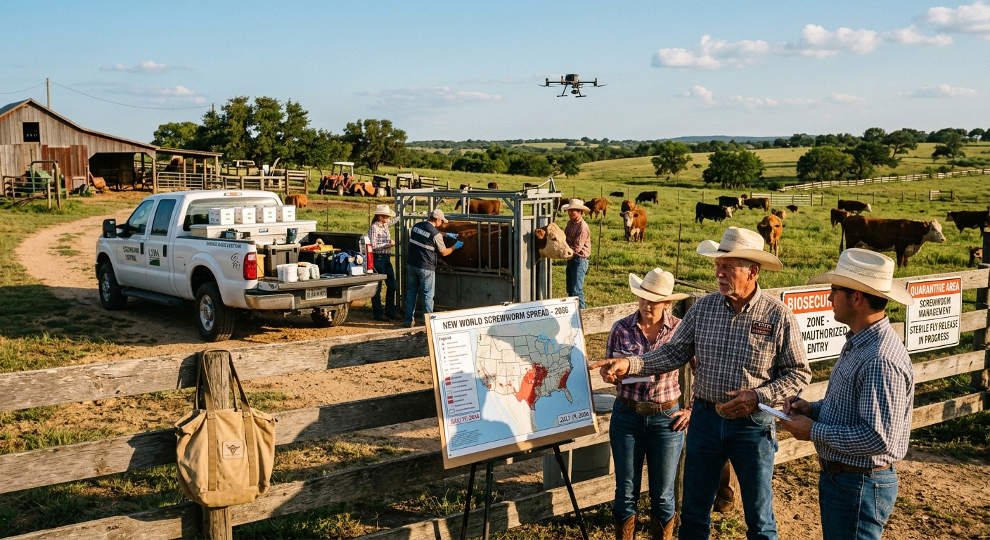 U.S. Reports Second Texas Screwworm Outbreak: Canada Takes Action on Livestock Imports!