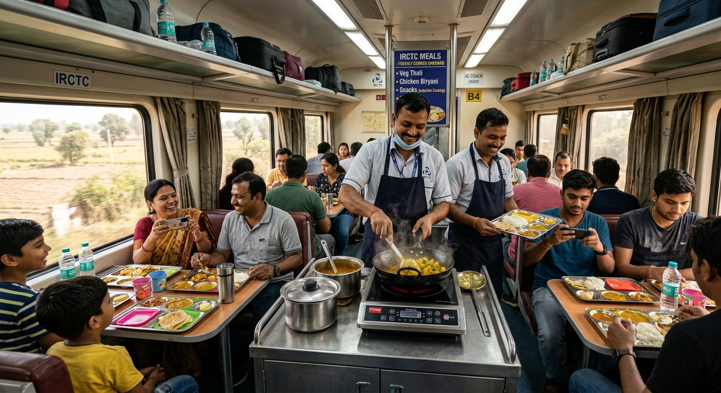 IRCTC Takes Action: Onboard Cooking Resumes Amidst Commercial LPG Shortage