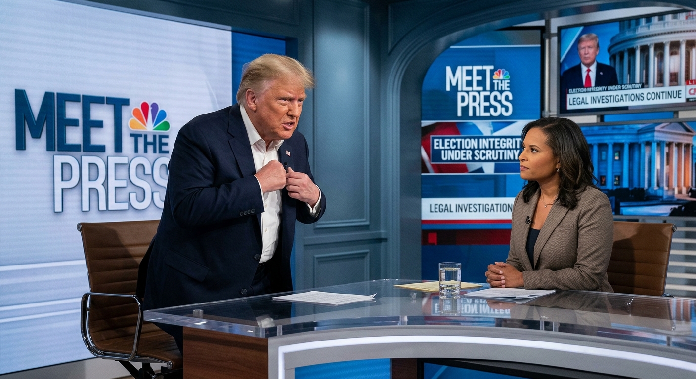 Trump Abruptly Exits Interview When Confronted About Election Fraud Allegations and DOJ Investigations